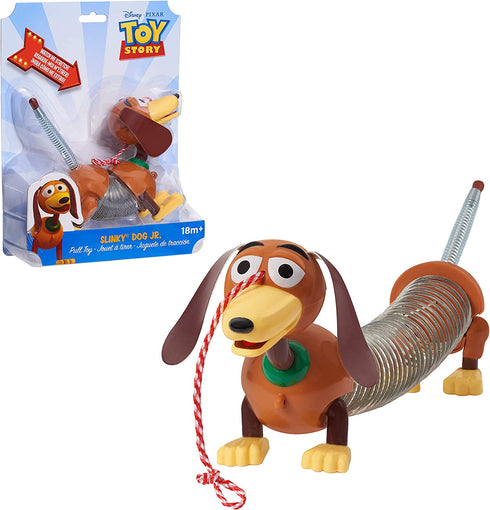Disney and Pixar Toy Story Slinky Dog Jr Pull Toy, Toys for 3 Year Old Girls and Boys, by Just Play