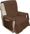 Pet Protector Furniture Covers - 100% Waterproof Recliner Chair Cover for Dogs or Cats Storage Pockets and Non-Slip Straps by PETMAKER (Brown)