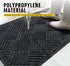 HAOJIAO Front Door Mats Outdoor , 17 x 29 Heavy Duty Rubber Non Slip Indoor Doormat, Durable Low Profile Welcome Mat Dirt Resistant Floor Rug for Entryway Patio Christmas, Grey