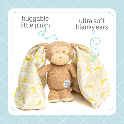Snug Hugs Monkey Blanky, Stuffed Animal Lovey Blanket
