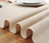 Wracra Farmhouse Style Cotton Linen Table Runner 13 x 108 inch Farmhouse Decor Burlap Table Runner, Jute Rustic Woven Table Decor Holiday Parties and Dresser Decor (Wave)