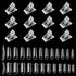 Makartt Nail Tip Clips Quick Building Poly Nail Gel with Dual Nail Forms 12Pcs Clear Acrylic Nail Clips 72Pcs Dual Forms Nail Molds Beginners Build Nail Gel Nail Art Tools