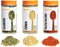 Allrecipes Taste of Mexico (Cilantro, Ground Cumin, Fajita Blend) in Glass Jars with Removable Sifter Caps for Sprinkling, Set of 3
