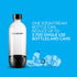 SodaStream Dishwasher Safe 1L Classic DWS Carbonating Bottle Black (twinpack), Pack of 2