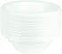 Plasticpro Round Plastic Bowls Microwaveable, Disposable, White, (50, 16 ounce)