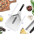 KitchenStar Stainless Steel Pizza Peel with Folding Handle (9.5 x 14 Inches) for Oven Pizza Turning, Placement and Retrieving - Professional Baking Tools Series