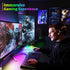 ABCidy Under Monitor Light Bar, RGBIC Screenbar Light Desk Lamp Computer, Dimmable LED with Dynamic Rainbow Effect, Gaming USB Powered, Remote Control Color Changing, Adjustable Brightness and Speed