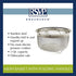 RSVP International Mesh Colander Strainer Basket with Folding Handles, 3 Quarts | For Pasta, Frying, & Salads | Dishwasher Safe | Use in Pressure Cookers | Steaming, Draining & Rinsing