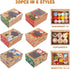 30 Pack Christmas Cookie Boxes for Gift Giving Christmas Bakery Box with Window Large Kraft Holiday Baking Box with Lids for Pastries Cupcakes Candy and Party Favor 8.3 x 5.9 x3.5 Inch by Colorbib
