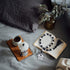 JOTFA Farmhouse Wood Bead Garland, Black & White Plaid Rustic Wooden Beads with Black Jute Buffalo Plaid Tassels Rustic Wooden HOME Sign for Farmhouse Tiered Tray D©cor Natural Country Chic Home D©cor