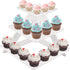 Cupcake Stand - Wooden 3 Tier Collapsible Serving Tray - White Tiered Cupcake Stand - Farmhouse Tiered Tray Decor - Cake Stands for Dessert Table - Tea PartiesCupcake Stands - Wedding Cupcake Stand