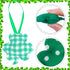 20 Pieces St. Patrick 's Day Shamrock Ornaments, Luck Hanging Green Clover Ornament for St. Patrick 's Day Party Outdoor Indoor Decorations