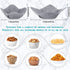 8 Pieces Bowl Cozy Holder Multi Color Microwave Safe Bowl Huggers Polyester Bowl Holder Plate Huggers Protect Your Hands from Hot Dishes for Heating Soup (Gray Large Bowl Holder)