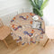 Cute Roosters Tablecloth Round Washable French Country Table Cover for Kitchen Dining Picnic Party Indoor Outdoor Table Mats 60 inch
