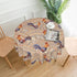 Cute Roosters Tablecloth Round Washable French Country Table Cover for Kitchen Dining Picnic Party Indoor Outdoor Table Mats 60 inch