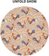 Cute Roosters Tablecloth Round Washable French Country Table Cover for Kitchen Dining Picnic Party Indoor Outdoor Table Mats 60 inch