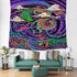 DBLLF Japanese Legendary Dragon Tapestry Trippy Marine Anime Theme Legend Dragon Tapestry,Size 60"x 60" Flannel Art Tapestries,for Living Room Bedroom Dorm Decor GTYYDB389