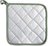 DII Basic Terry Collection Quilted 100% Cotton, Potholder, Artichoke Green, 3 Piece