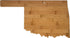 Totally Bamboo Oklahoma State Shaped Cutting Board, Natural Bamboo