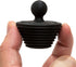 StopShroom Tub 2 Pack Universal Stopper for Bathtub and Bathroom Sink Drains, Black Plug 2pk, 2 Count