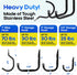 12 pack Heavy-Duty Storage Hooks - Combo Set of 6 Extra-Wide Bike Hooks + 6 Garage Utility Hooks in 3 Sizes - Organize Bikes, Ladders & Tools, for Ceiling & Wall Mounts + Screws & Anchors By Inovastik