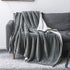 BEDELITE Sherpa Fleece Blanket Grey Throw Blanket for Couch & Bed- 480GSM Thick Warm Winter Blankets, Super Soft & Cozy Fuzzy Blanket (50" X 60")