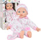 12 Inch Soft Body Baby Doll in Gift Box, Baby Doll with Pacifier, Blanket and Pink Floral Clothes