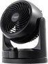 IRIS USA WOOZOO Oscillating Fan, Vortex Fan, Air Circulator, Desk Fan, Portable Fan, 3 Speed Settings, 6 Tilting Head Settings, 26ft Max Air Distance, Medium, Black