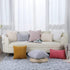 Bright White Fur Throw Pillow Covers 3D Rose Pattern Set of 2 20x20 Inch Fluffy Decorative Pillow Covers for Couch Bed Sofa