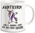 CLASSIC MUGS Aunticorn Funny Aunt Coffee Mug Best Mother's Day Gift for Aunty Aunties Siblings Sisters from Niece Nephew Sister Uncle Mom Dad Novelty Gag Gift for Christmas Birthday Mug Tea Cup
