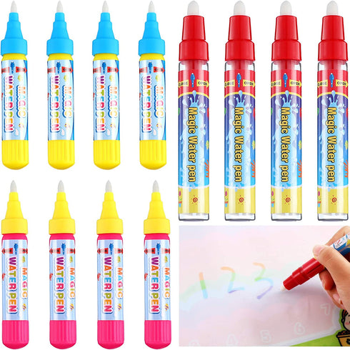 12 Pieces Water Pen Replacement Water Markers Aqua Doodle Pens for Toddlers Kids Mat Drawing Painting