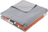 Comfort Spaces Quilt Set Trendy Casual Fun, Vibrant Color Design, Hypoallergenic All Season, Lightweight Coverlet Bedspread Cozy Kids Bedding & Sham Twin/Twin XL Pierre Grey Orange Stripe 2 Piece