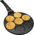 Emoji Friends Mini Pancake Pan - Make 7 Unique Flapjacks - Nonstick Griddle for Breakfast Magic & Easy Cleanup - Fun Smiley Face Gift for Kids and Adults, Boys or Girls