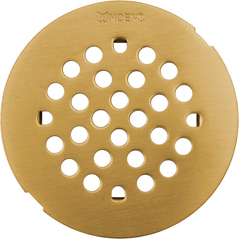 Moen 101663BG 4-1/4-Inch Snap-In Shower Drain Cover, Brushed Gold