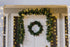 Joiedomi 9ft Christmas Garland Prelit with 100 LED Warm White String Lights, Battery Powered Holiday Decor for Winter Christmas