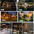 Outdoor String Lights 29ft G40 Patio Lights String with 16 Shatterproof Globe LED Bulb,Waterproof Connectable Hanging Lights for Porch Balcony Bistro,2700K Warm Glow Cafe Lights with E12 Socket