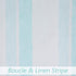 Central Park 2 Pack Valance Spa Blue and White Kitchen Window Curtain Valance Vertical Stripe Sheer Boucle Linen Window Curtain, Living Room Decorative Rod Pocket (54" W x 15" L x 2) Rustic Living