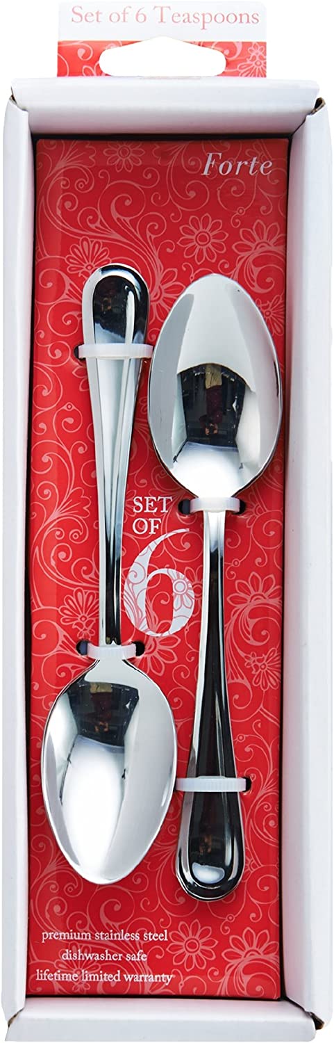 International Silver Forte Stainless Steel Teaspoon, Set of 6