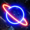 Koicaxy Planet Neon Sign, Acrylic Neon Light for Wall Decor, Battery or USB Powered Light Up Neon Sign for Bedroom, Kids Room, Living Room, Bar, Party, Christmas, Wedding