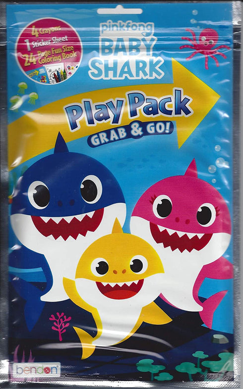 Baby Shark Pinkfong Grab and Go Play Packs (Pack of 12)
