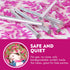 Gender Reveal Confetti Wands Pink 6Pack Tissue Paper Confetti Flick Flutter Sticks for Baby Girl Shower Wedding Birthday Party Supplies Decoration - Pink 14inch