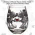 Silver Buffalo Disney Mickey and Minnie Classic Heart Glitter Stemless Glass, 20-Ounce