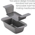 Rachael Ray Bakeware Meatloaf/Nonstick Baking Loaf Pan with Insert, 9 Inch x 5 Inch, Gray