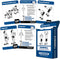 Dumbbell Exercise Cards - Fitness Playing Cards With Over 50 Dumbbell Workouts - 2.5" x 3.5" (Standard Playing Card Size)