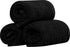 Utopia Towels Cotton Black Washcloths Set - Pack of 24-100% Ring Spun Cotton, Premium Quality Flannel Face Cloths, Highly Absorbent and Soft Feel Fingertip Towels