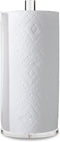 Worhe Clear Acrylic Paper Towel Holders 5.9" Diameter Thickening Sturdy Base, for Kitchen Bathroom Vanity Countertop , Paper Towel Dispenser for Tear Paper Towel Roll 1 Pack(YGC001)