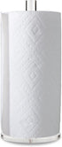 Worhe Clear Acrylic Paper Towel Holders 5.9" Diameter Thickening Sturdy Base, for Kitchen Bathroom Vanity Countertop , Paper Towel Dispenser for Tear Paper Towel Roll 1 Pack(YGC001)