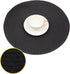 SHACOS Round Braided Placemats Set of 6 Washable Cotton Polyester Woven Round Table Mats 15 inch Heat Resistant (Black, 6)