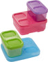 Rubbermaid LunchBlox Kids Tall Lunch Bag Kit, Purple/Pink/Green, 1866738