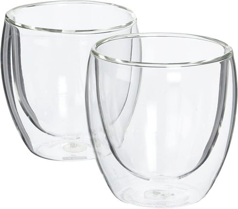 Bodum Pavina Glass, Double-Wall Insulated Glasses, Clear, 8 Ounces Each (Set of 2)